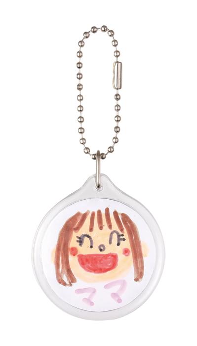 ワンタッチクリアキーホルダー 丸型 58335 キーホルダー 丸型キーホルダー クリアキーホルダー ワンタ..