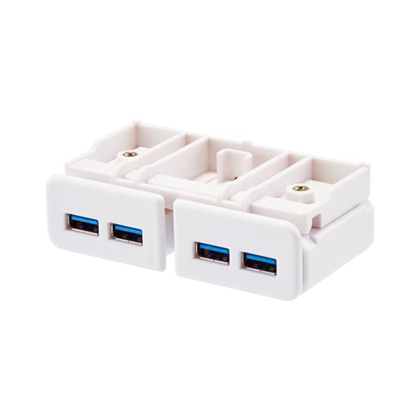 リヒトラブ　USB3．0ハブ＜机上台専用＞白　A-7337-0