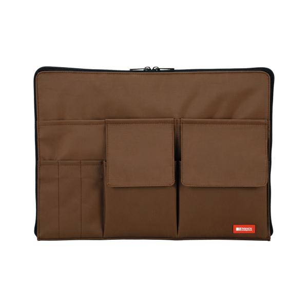 リヒトラブ　バッグインバッグ　A4　茶　A-7554-9