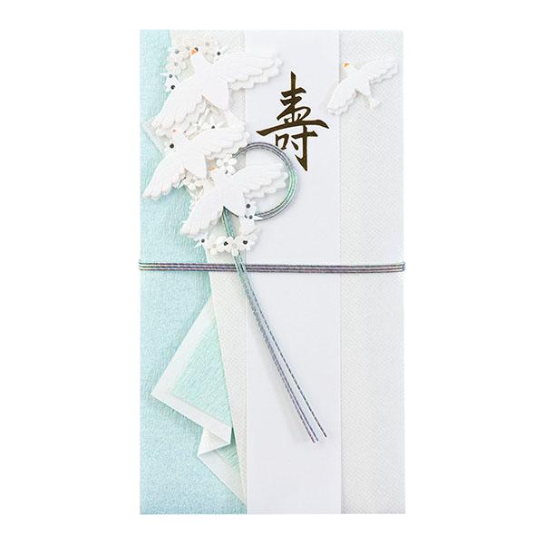 ミドリ　PC金封146　結婚祝　白い鳥柄