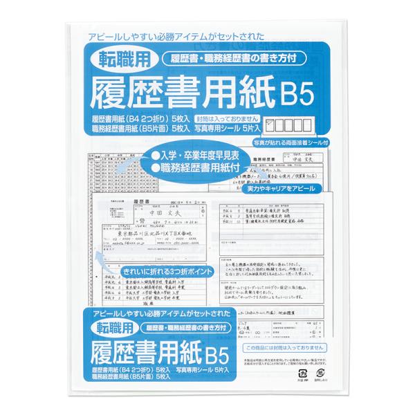 マルアイ　転職用履歴書用紙　B5