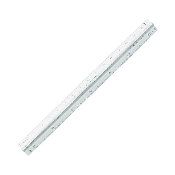 岡本製図器械 三角スケール15cm一般用アルミ製