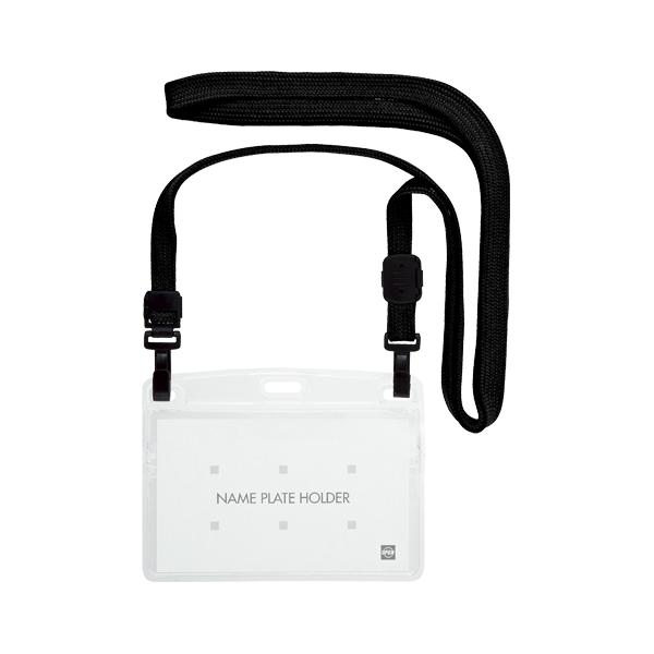 オープン　吊り下げ名札Wフック式　1枚　黒