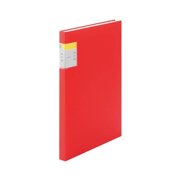 キングジム　クリアーファイル　カキコ40P　赤