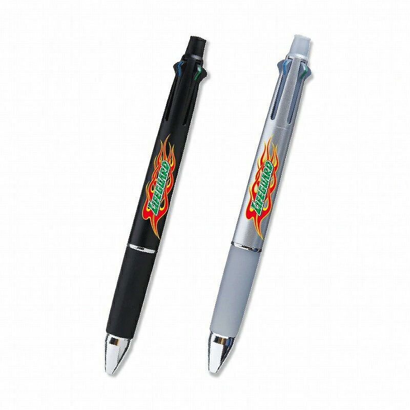 三菱鉛筆 ライフガード ジェットストリーム4＆1 ブラック 商品スペックライフガードとジェットストリーム 4&1のコラボ商品が限定発売！ブラック、シルバーの軸にお馴染みのファイヤーのロゴがカッコいい！限定オリジナルのパッケージで迷彩なのに目立ちます。ジェットストリーム4&1は、4色(黒、赤、青、緑)の0.38mmボールペンと0.5mm芯のシャープペンシルが1本になった多機能ペンです。【仕様】本体サイズ：約13.7×H18.5×D148.8mmインク色：黒、赤、青、緑 ボール径：0.5mm（ブラック軸）/0.7mm（シルバー軸）シャープ芯：0.5mm
