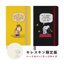 【MOLESKINE モレスキン】 限定版モレスキン ノート ピーナッツ ハードカバー ラージサイズ (横13cm×縦21cm) 横罫 スヌーピー ペパーミント...