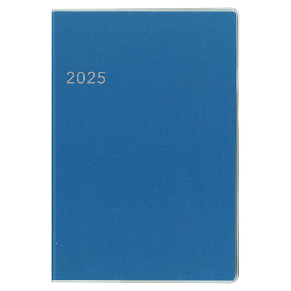 ダイゴー 手帳 2025年 スケジュール帳 アポイント マンスリー ブロック A5対応 ブルー E9333 2025年4月始まりのサムネイル