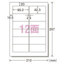 エーワン パソコンラベルNEC12面 （31152）