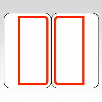 ニチバン マイタックインデックス 赤枠 （ML-132R アカワク）