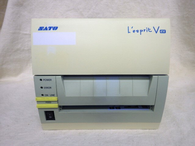 【中古】SATO BARCODE PRINTER L'esprit レスプリ　R412v-exSTDUSB+LAN+RS-232C色焼けがあるためお安くなっております※カッター・コアアダプタは付属しません。