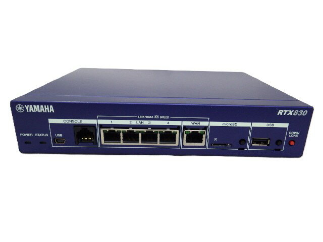【中古】YAMAHA ギガアクセスVPNルーター RTX830 (2017)初期化済み※ケーブル抜け防止金具欠品