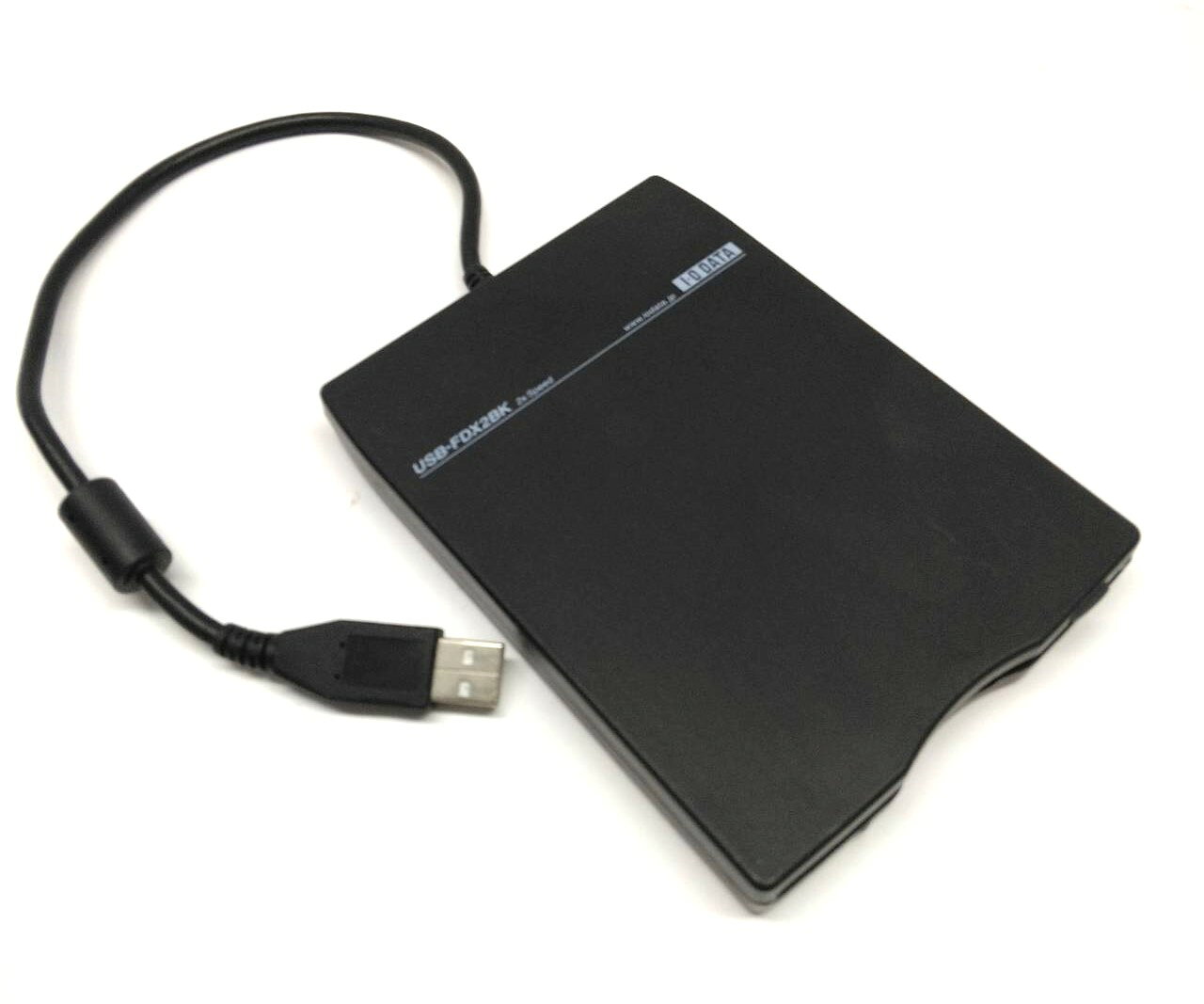 【中古】I・O DATA USB-FDX2BK アイ・オー・データ　USB外付けフロッピーディスクドライブ！動作確認済み！新品ディスク1枚付き！送料無料！（クリックポストでの発送です。時間指定・日にち指定はできません）