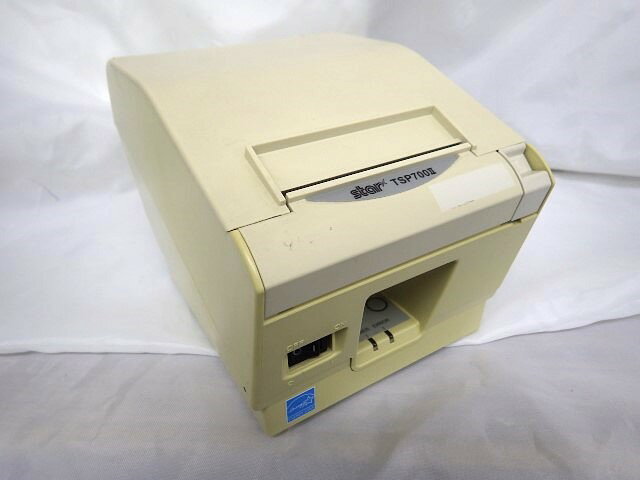 【中古】STAR スター精密 サーマルプリンターTSP700II(ローマ数字の2)TSP743IIU J1 印字状態良好!※筐体に色焼けあり※技術的なご指導はで...