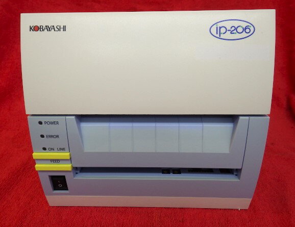 【中古】KOBAYASHI iP-206 CT/SATO BARCODE PRINTER L'esprit レスプリR408v-ex 同等品 レシートプリンター！感熱紙・インクリボン両用タイプ色焼けややあり※カッターは内蔵されていません。※コアアダプタ欠品