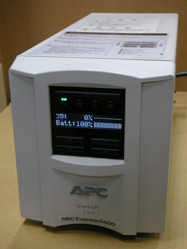 【中古】小型タワー型 UPS/APC Smart-UPS 750 LCD [NMT750J], NE ...