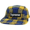 SUPREME シュプリーム 25SS Harris Tweed Camp Cap Yellow Plaid キャンプキャップ 黄 Size 【フリー】 【新古...