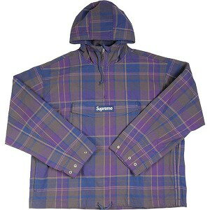 楽天ブランド古着の買取販売STAY246SUPREME シュプリーム 24SS Cotton Utility Anorak Plaid アノラックジャケット 紫 Size 【M】 【新古品・未使用品】 20793246