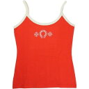 CHROME HEARTS クロム・ハーツ ROLLER SKATES TANK HORSESHOE RED/WHITE キャミソール 赤 Size 【レディー...