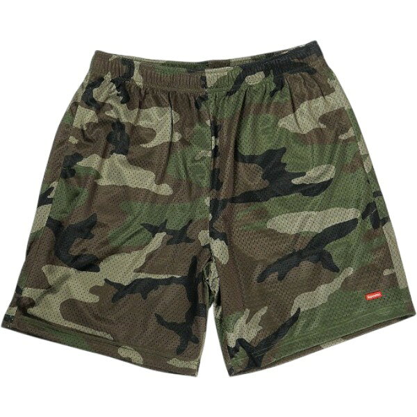 SUPREME シュプリーム 26SS Small Box Baggy Mesh Short Woodland Camo ショーツ 緑 Size   30009061