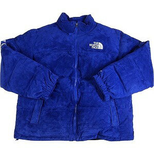 SUPREME シュプリーム ×THE NORTH FACE 23AW Suede Nuptse Jacket Royal ダウンジャケット 青 Size 【L】 【新古品・未使用品】 20784639