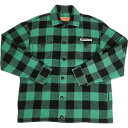 TENDERLOIN テンダーロイン T-BUFFALO JKT GREEN/BLACK バッファローチェックジャケット 緑 Size 【L】 【中古品-良い】...