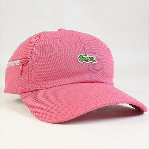 ラコステ SUPREME シュプリーム ×Lacoste 19AW Pique 6-Panel キャップ ピンク Size 【フリー】 【新古品・未使用品】 20770525