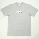 SUPREME シュプリーム ×Emilio Pucci 21SS Box Logo Tee Grey/Dusty Pink Tシャツ 灰 Size 【L】 【新古品・未使用品】 20770536