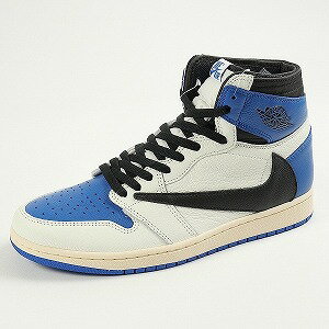 NIKE ナイキ ×Fragment Design ×TRAVIS SCOTT AIR JORDAN 1 RETRO HIGH OG SP DH3227-105 スニーカー 白青 Size 【28.5cm】 【新古品・未使用品】 20761923