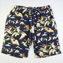 HUMAN MADE q[}Ch 23SS DUCK GAUZE ALOHA SHORTS NAVY V[c  Size yLz yVÕiEgpiz 20771658