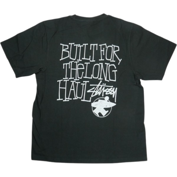 STUSSY ステューシー 26SS LONG HAUL TEE PIGMENT DYED Faded Black Tシャツ 黒 Size 【S】 【新古品・未使用品】 20836351