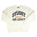 STUSSY ステューシー ×OUR LEGACY WORK SHOP 24SS COLLEGIATE CREW PIGMENT DYED NATURAL クルーネックスウェット ナチュラル Size 【L】 【新古品 未使用品】 20786056