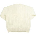 シュプリーム SUPREME シュプリーム 23AW Applique Cable Knit Sweater Ivory セーター 白 Size 【XXL】 【新古品・未使用品】 20786356