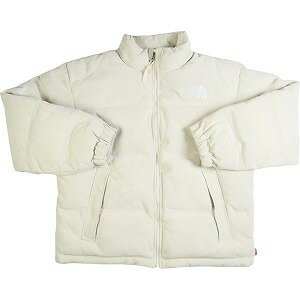 SUPREME シュプリーム ×THE NORTH FACE 23AW Suede Nuptse Jacket Stone ダウンジャケット 薄灰 Size 【M】 【新古品・未使用品】 20786519