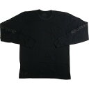 CHROME HEARTS NEn[c NECK LOGO LS POCKET L/S TEE BLACK/BLACK T  Size yLz yVÕiEgpiz 20786779