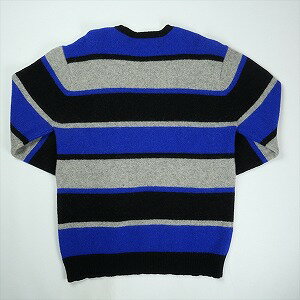 SUPREME シュプリーム Border Sweater セーター 青 Size 【L】 【中古品-良い】 20825228