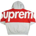 SUPREME Vv[ 23AW Big Logo Jacquard Hooded Sweatshirt Heather Grey p[J[ D Size ySz yVÕiEgpiz 20787054