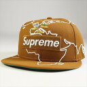 SUPREME シュプリーム 23AW Worldwide Box Logo New Era Brown キャップ 茶 Size   20774919