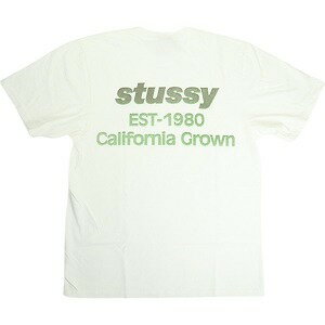 STUSSY ステューシー 25SS CALIFORNIA GROWN TEE PIGMENT DYED NATURAL Tシャツ 白 Size 【S】 【新古品・未使用品】 20818367