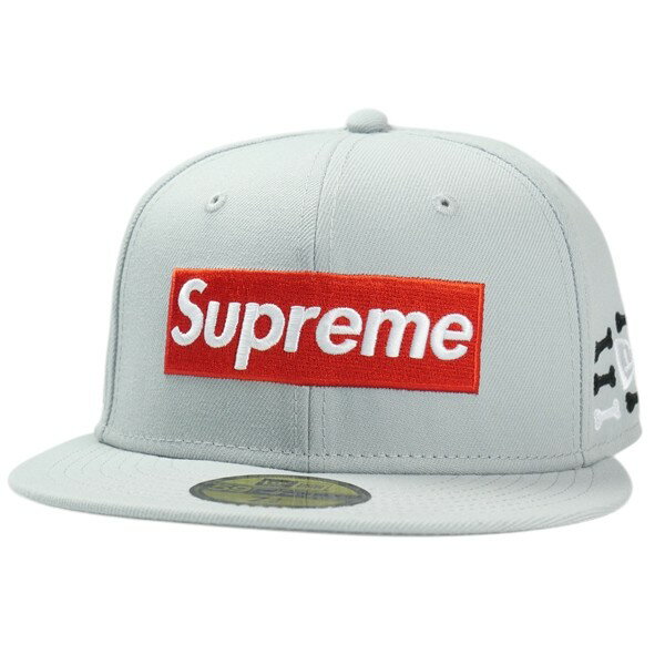 SUPREME シュプリーム 25FW Bones Box Logo New Era Grey キャップ 灰 Size   30007182