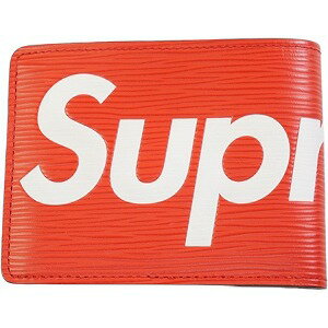 SUPREME シュプリーム ×Louis Vuitton 17AW Supreme PF Slender Red 二つ折り財布 赤 Size 【フリー】 【新古品 未使用品】 20780037