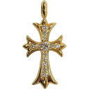 CHROME HEARTS クロム・ハーツ CH CROSS TINY CHARM GOLD/DIAMOND ペンダントトップ 金 Size 【フリー】 【新古品・未使用品】 20803423(4)