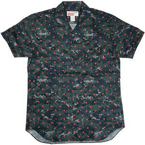 SUPREME シュプリーム ×COMME des GARCONS SHIRT 13SS Loop Collar Shirt Navy 半袖シャツ 紺 Size 【S..