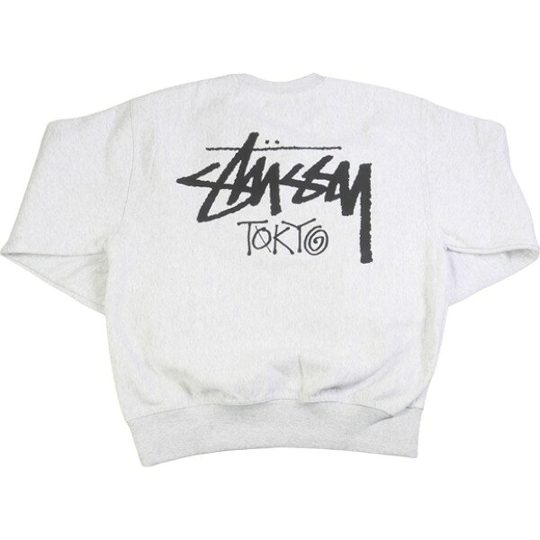 樂天商城 - STUSSY ステューシー STOCK TOKYO CREW ASH HEATHER 東京限定クルーネックスウェット 灰 Size 【XL】 【新古品・未使用品】 30005752