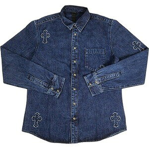 CHROME HEARTS ࡦϡ CRS PTCHS DENIM SHIRT INDIGO Ĺµ ǥ Size XXL ڿʡ̤...