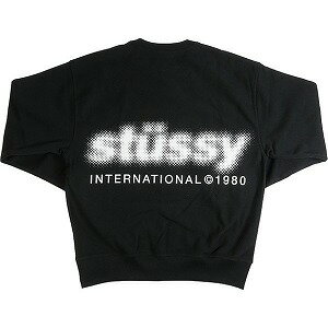 STUSSY ステューシー 23AW BLUR CREW Black クルーネックスウェット 黒 Size 【M】 【新古品 未使用品】 20781032