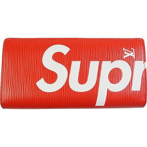 SUPREME シュプリーム ×Louis Vuitton ルイヴィトン 17AW PF. BRAZZA SP EPI Red 長財布 赤 Size 【フリー】 【中古品-ほぼ新品】 20781637