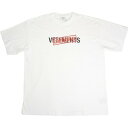 VETEMENTS ヴェトモン CONFIDENTIAL LOGO T-SHIRT WHITE UA53TR460W Tシャツ 白 Size 【S】 【中古品-良い】 20800093(4)