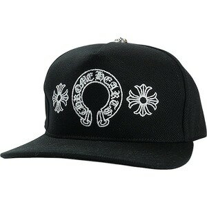 CHROME HEARTS クロム・ハーツ HORSESHOE CROSS BSBL CAP DENIM BLACK キャップ 黒 Size 【フリー】 【新古...