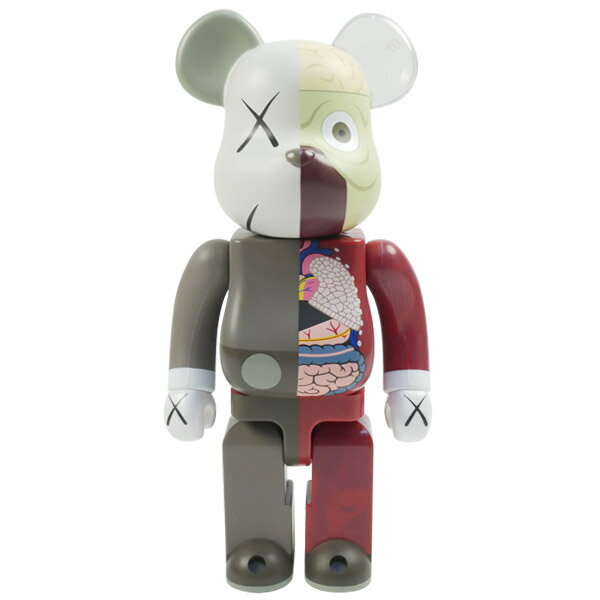 KAWS カウズ ×MEDICOM TOY BE＠RBRICK 400% COMPANION 人体模型ベアブリック 茶 Size【フリー】 【中古品-ほぼ新品】【中古】