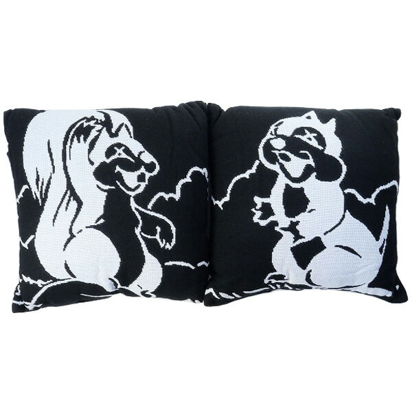 KAWS カウズ ×Disney 2002 Chip and Dale Pillows Set クッション 黒 Size【フリー】 【新古品 未使用品】